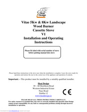 Heat Design Vitae 8Kw Installation And Operating Instructions Manual