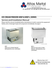 Atlas WDF-2 Service And Installation Manual