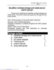 ExcelStor Technology WSD User Manual