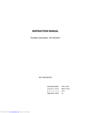 IMV CORPORATION VM-4424S Instruction Manual