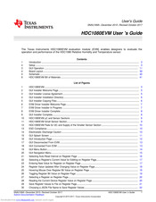 Texas Instruments HDC1080EVM User Manual