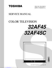 Toshiba 32AF45C Service Manual