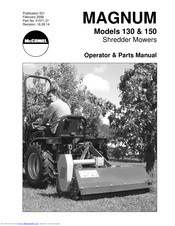 McConnel MAGNUM 130 Operator's & Parts Manual