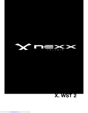 Nexx X. WST 2 Instruction Manual