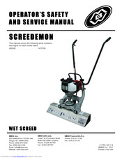 MBW ScreeDemon Operator's Safety And Service Manual