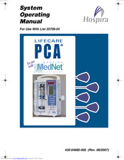 Hospira Lifecare PCA Operating Manual