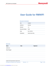Honeywell RMWIFI-M3 User Manual