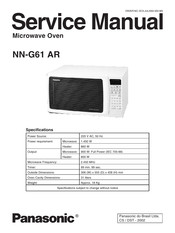 Panasonic NN-G61 AR Service Manual