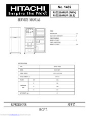 Hitachi R-Z220ARU7PWH Service Manual