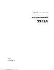 Wacker Neuson GS 12Ai Operator's Manual