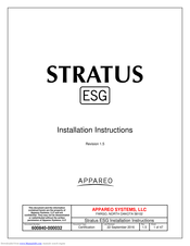 Appareo Systems Stratus ESG Installation Instructions Manual