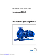 KSB Sewabloc Series Installation & Operating Manual