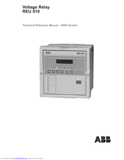 ABB REU 610 Technical Reference Manual