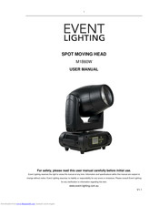 Event Lighting M1B60W User Manual