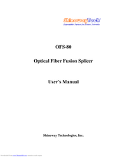 ShinewayTech OFS-80 User Manual