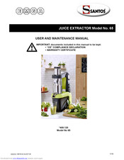 EMGA 65 User And Maintenance Manual