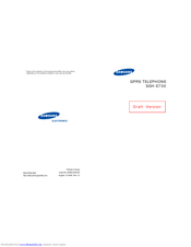Samsung SGH-E730 User Manual