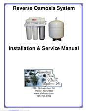 Abundant Flow Water Systems ROFK8 Installation & Service Manual