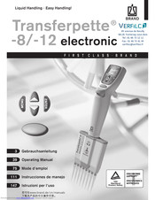 Verfilco Transferpette-12 Operating Manual