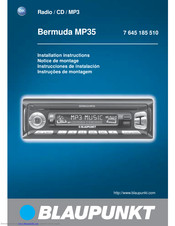 Blaupunkt Bermuda MP35 Installation Instructions Manual