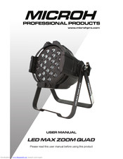 Microh LED MAX ZOOM QUAD User Manual