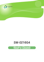 Planex SW-0216G4 User Manual
