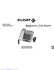 Eldat Easywave Fon Alarm Operating Instructions Manual