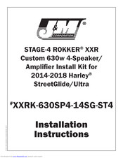 J&M Corporation XXRK-630SP4-14SG-ST4 Installation Instructions Manual