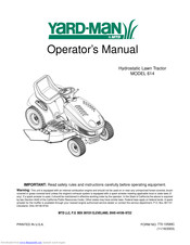 Yard-Man 614 Series Operator's Manual