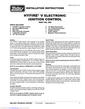 Mallory HYFIRE V Installation Instructions Manual