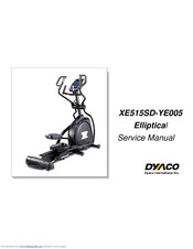 Dyaco XE515SD-YE005 Service Manual