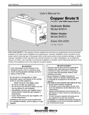 Bradford White Copper Brute ll BWCH User Manual