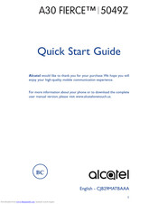 Alcatel 5049Z Quick Start Manual