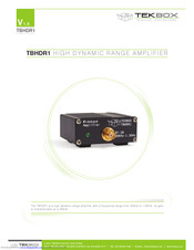 TEKBOX DIGITAL SOLUTIONS TBHDR1 Manual