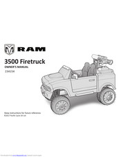 PACIFIC CYCLE RAM 3500 Firetruck Owner's Manual