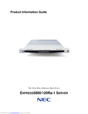 NEC Express5800/120Ra-1 Product Information Manual