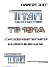 Titan TS 131A Owner's Manual