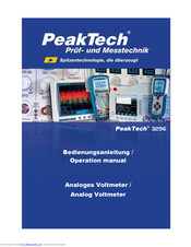 PeakTech 3296 Operation Manual