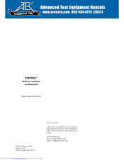 PRUFTECHNIK VIBTOOL Operating Instructions Manual