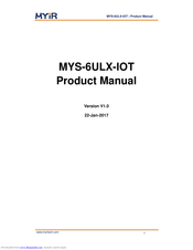 MYiR MYS-6ULX-IOT Product Manual