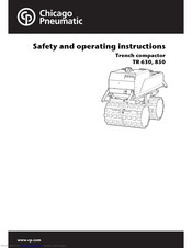 Chicago Pneumatic TR 850 Safety And Operating Instructions Manual