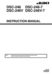 JUKI DSC-246V Instruction Manual
