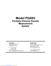 Analytical Technology PQ45H Operation Manual
