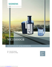 Siemens ME35000GB Instruction Manual