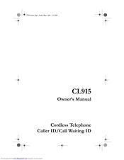 Cidco Communications CL915 Owner's Manual