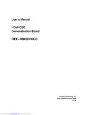 TESSERA CEC-78K0R/KG3 User Manual