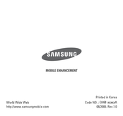 Samsung WEP420 - Headset - Over-the-ear User Manual