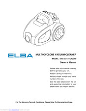 Elba EVC-G2121CYGN Owner's Manual