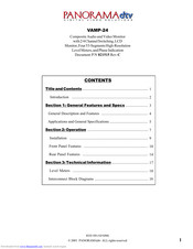 PANORAMAdtv VAMP-24 User Manual