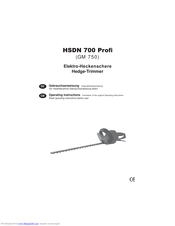 Mogatec GM 750 Operating Instructions Manual